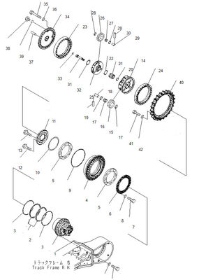 21M-27-00041 Excavatrice d'Assy de moteur de voyage PC600-8 PC650-8MO PC600-8MO Commande finale pour Komatsu