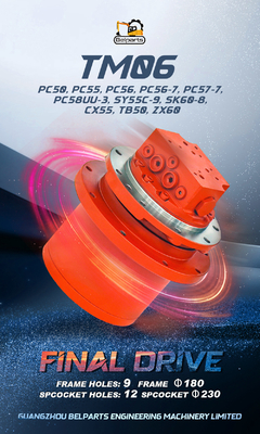 Pièces pour excavatrice TM06 GM06 PC60-5 Drive final SK50 YC60 PC55 PC56 PC56-7 Moteur de déplacement