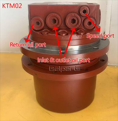 Pièces de pièces pour excavatrice CX27B CX22B KX61-3 CX27T TB15 PC20 moteur de déplacement pour TM02