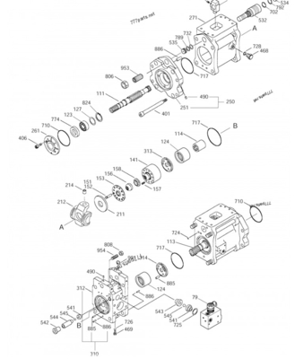 Doosan SOLAR 225LC-V 401-00356A pompe principale de l'excavateur acheter pompe hydraulique de l'excavateur en ligne