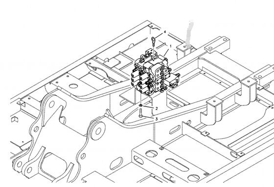Soupape de commande hydraulique de soupape principale d'excavatrice d'EC210B UX28-86 14512144 pour les pièces de rechange hydrauliques Belparts