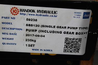 Matériel en acier de pompe hydraulique d'excavatrice de la marque SBS120 de Handok pour E323C E323D